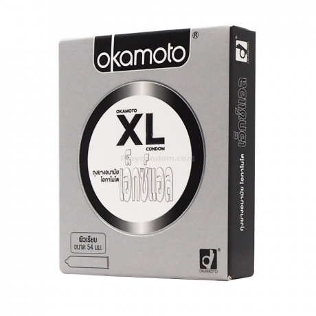 ถุงยางอนามัย โอกาโมโต้ เอ็กซ์แอล (ลิขสิทธิ์ไทย) / Okamoto XL (ไซส์ใหญ่ 54 mm)
