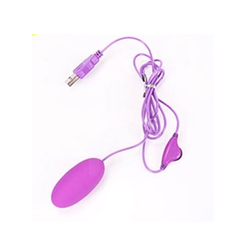 Single Egg Vibrator 10 Function USB Purple (อุปกรณ์สั่น)