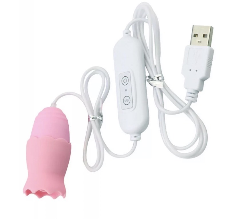 Single Egg Vibrator 10 Function USB Pink (อุปกรณ์สั่นลิ้น USB) (XTRV122)