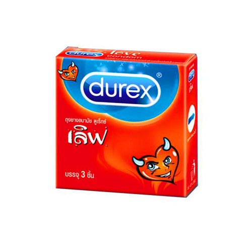 ถุงยางอนามัย Durex Love (ราคาประหยัด 52.5 mm)