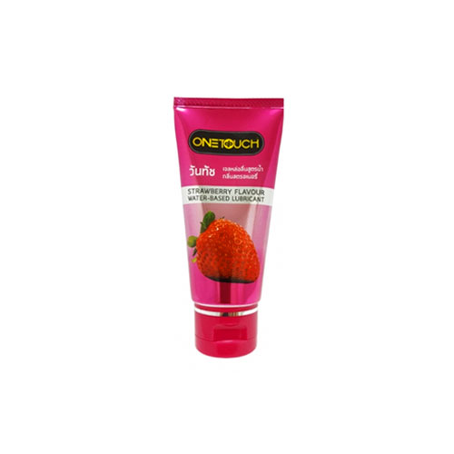 One Touch Strawberry Gel 75 ml. One Touch Lubricant Gel Personal Strawberry 75 ML (เจลหล่อลื่นวันทัชสตรอเบอรี่) (XLON101)