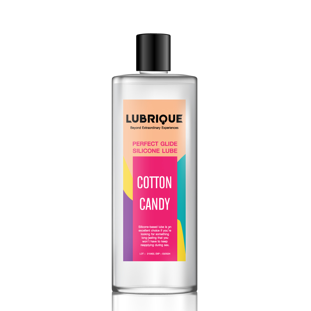 Lubrique Perfect Glide Silicone Lube - Cotton Candy เจลหล่อลื่นลูบริค เพอร์เฟค ไกด์ ซิลิโคน ลูป คอนตอน แคนดี้ 400 ml. (XLLQ307)