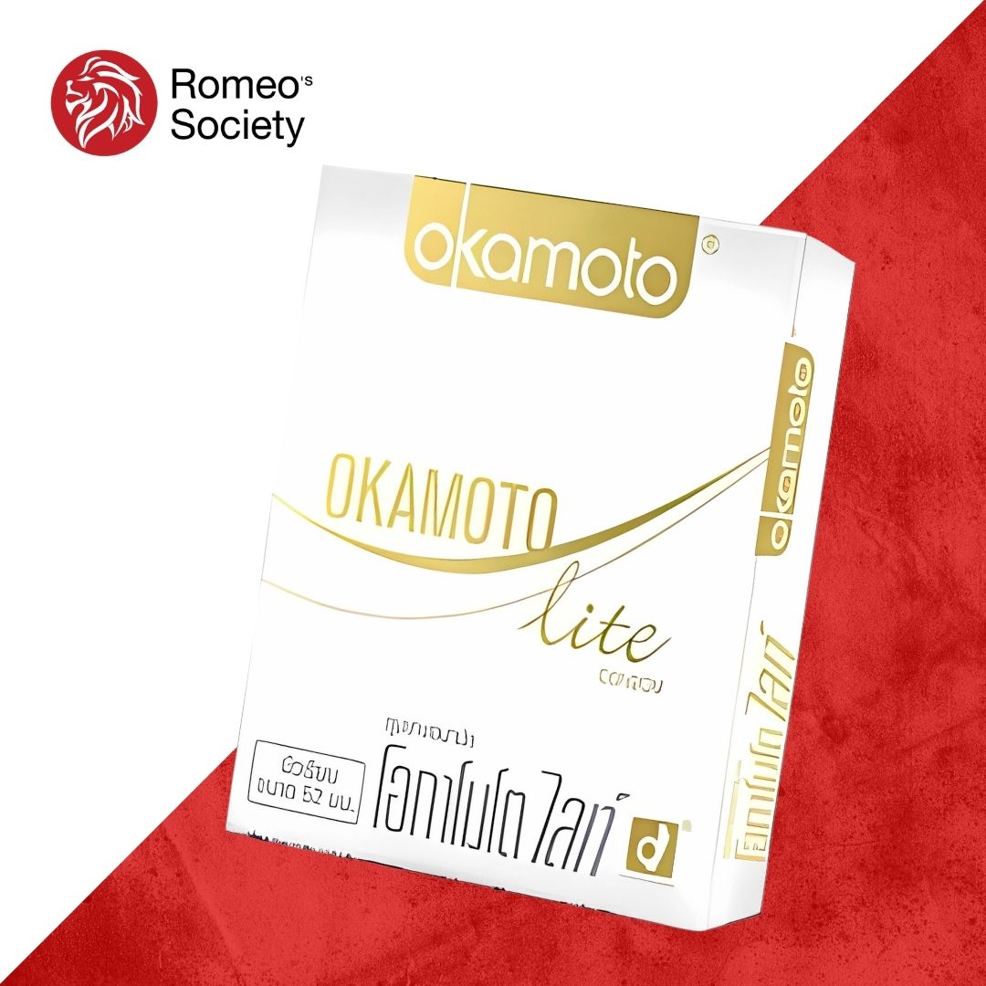 ถุงยางอนามัย โอกาโมโต้ ไลท์ Okamoto Lite (บางและยืดหยุ่นสูง) (บรรจุ 2 ชิ้น/กล่อง)