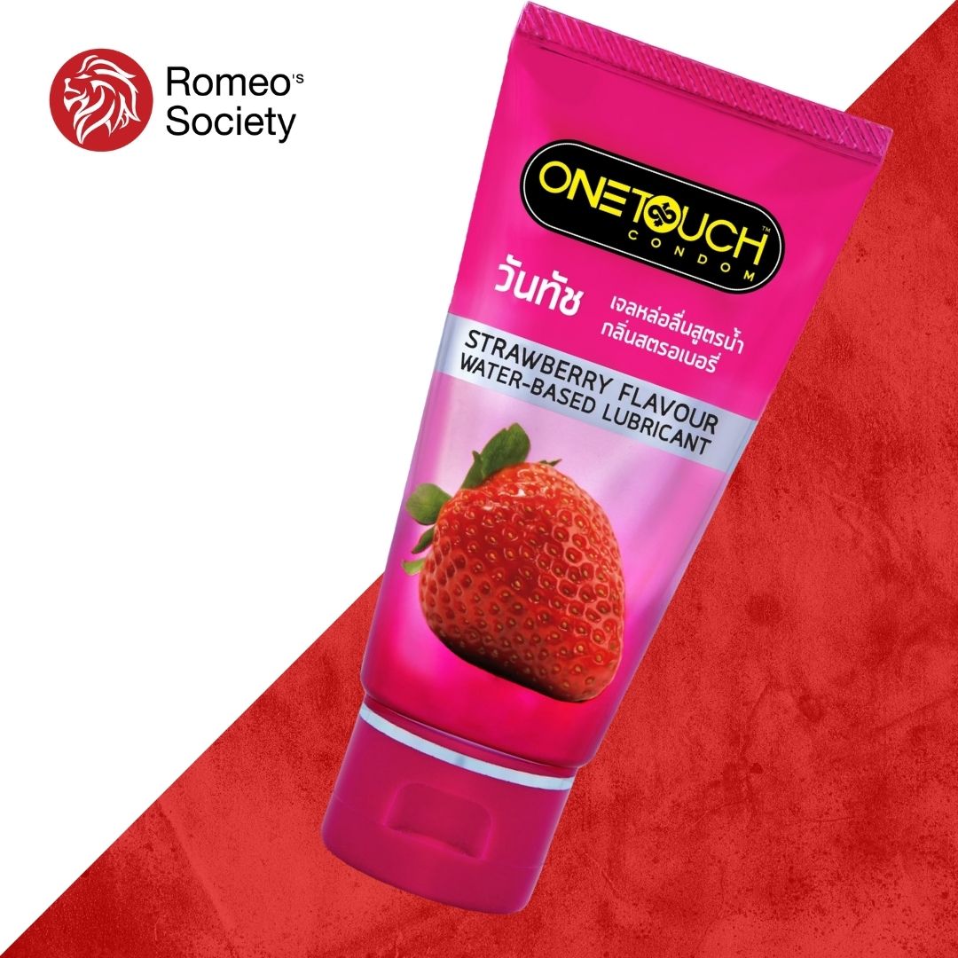 One Touch Strawberry Gel 75 ml. One Touch Lubricant Gel Personal Strawberry 75 ML (เจลหล่อลื่นวันทัชสตรอเบอรี่) (XLON101)