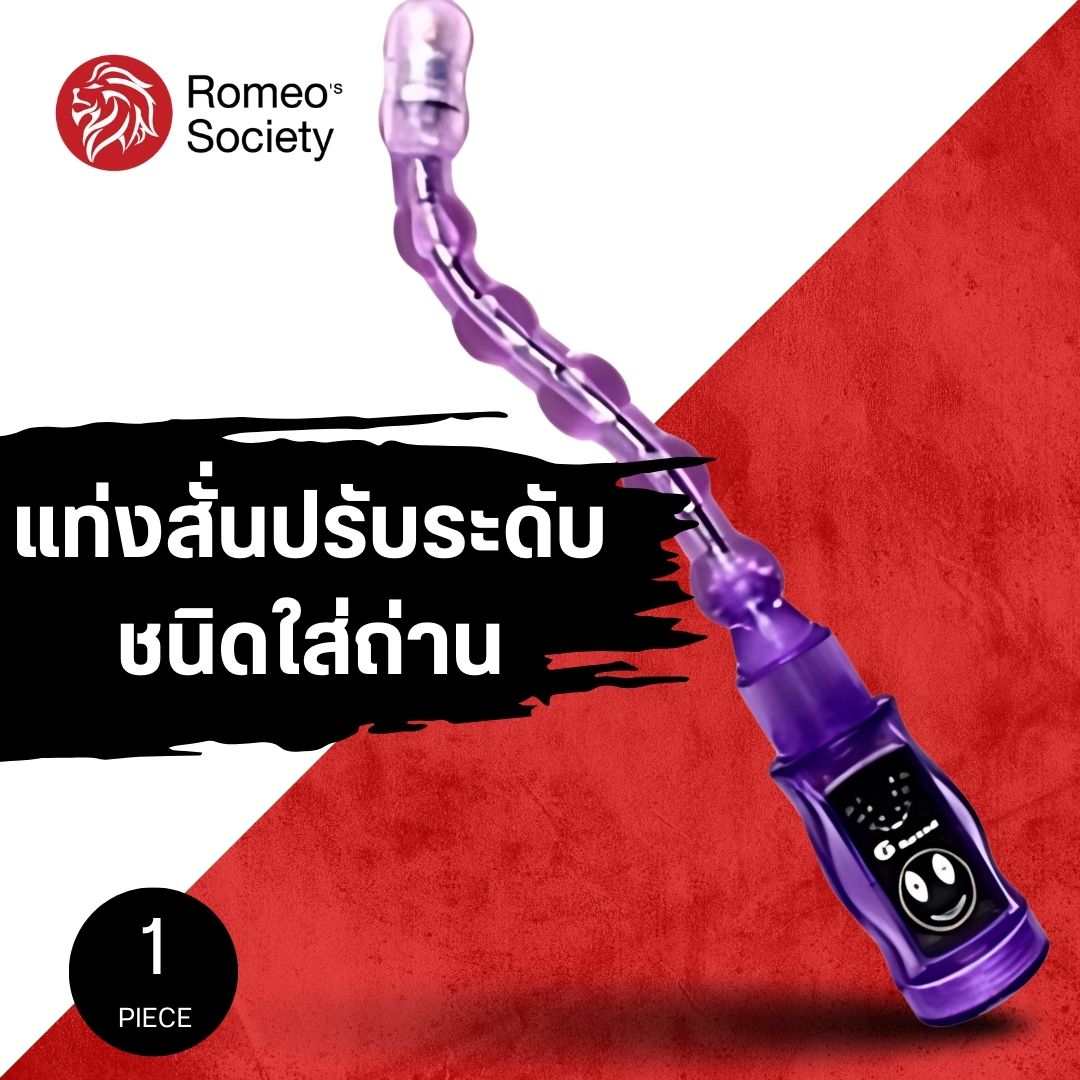 Anal Butt Plug Purple (เครื่องสั่นประตูหลังงอได้)